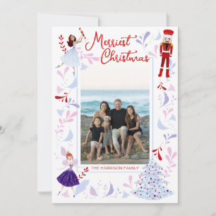 Whimsical Nutcracker Christmas Photo Holiday Card