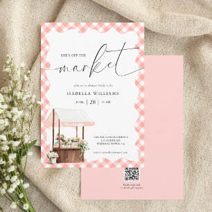 Whimsical Off The Market Bridal Shower Invitation