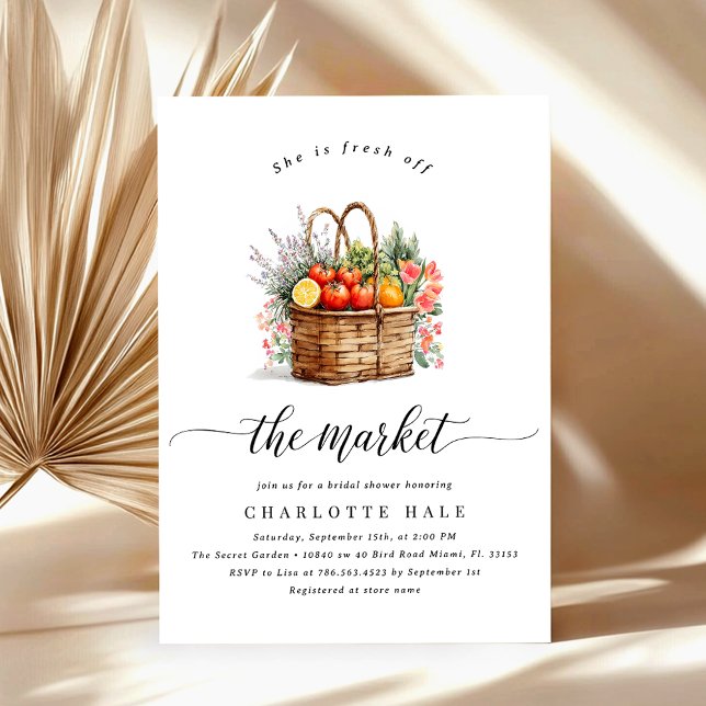Whimsical Off the Market Bridal Shower Invitation (Creator Uploaded)