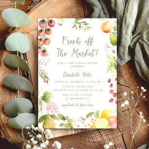 Whimsical Off the Market Bridal Shower Markers Invitation