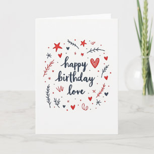 Whimsical Oval Birthday Card