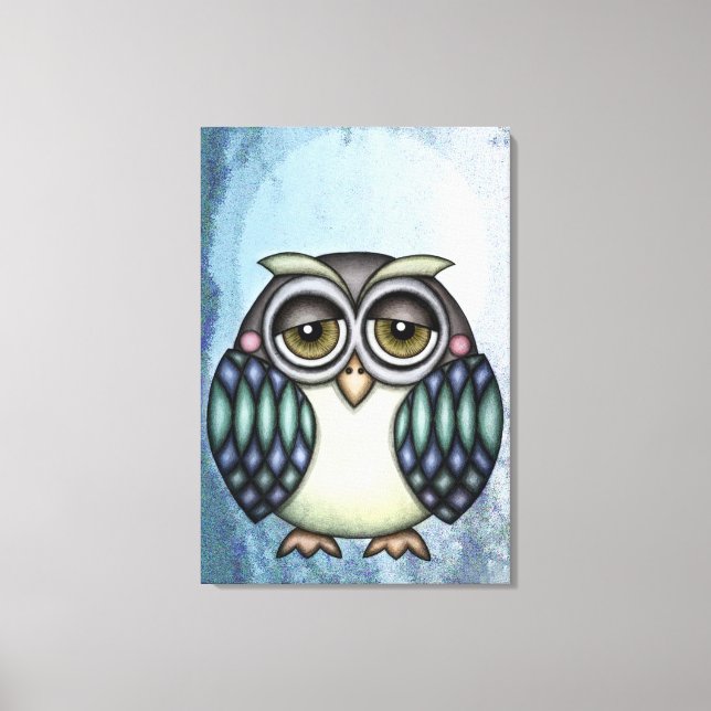 Whimsical Owl Canvas Print (Front)