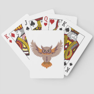 Whimsical Owl Playing Cards