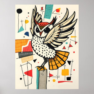 Whimsical Owl  Poster