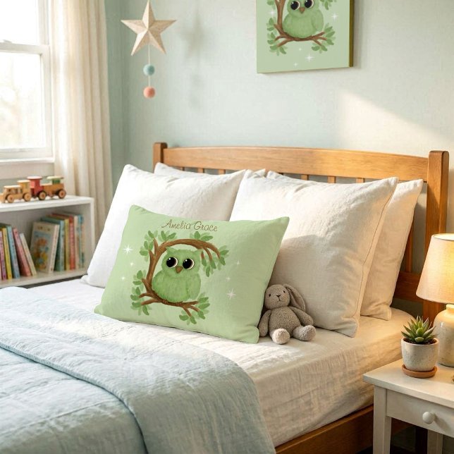 Whimsical Owl Throw Pillow (Sold separately )