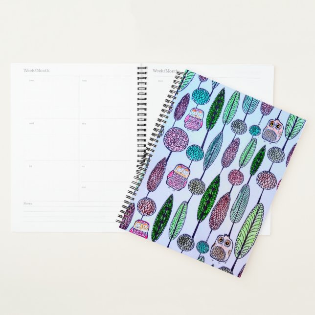 Whimsical owls planner (Display)
