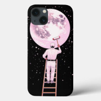 Whimsical "Painter of the Moon" Surreal 