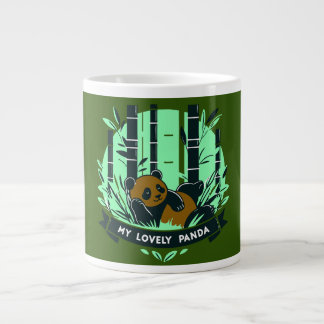 Whimsical Panda Gifts: Adorable Designs & Artwork  Large Coffee Mug