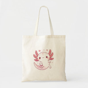 Whimsical Pastel Axolotl – Kawaii Cute Art Tote Bag