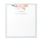 Whimsical Pastel Blue Dots Frame Watercolor Rose