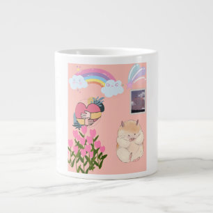 Whimsical Pastel Dreams Large Coffee Mug