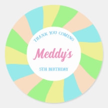 Whimsical pastel retro kid's custom