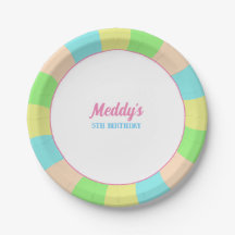 Whimsical pastel retro kid's custom photo 