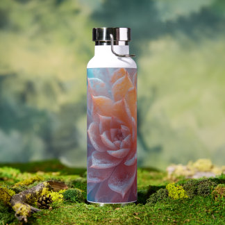 Whimsical Pastel Succulent – Nature’s Sweet Glow Water Bottle