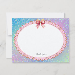 Whimsical Pastel "Thank You" Card