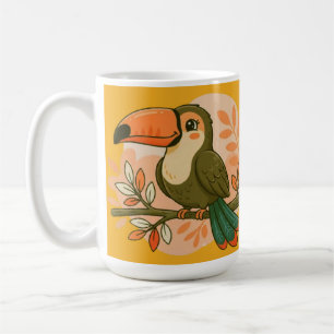 Whimsical Pastel Toucan Coffee Mug