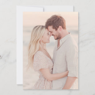 Whimsical Pastel Watercolor Photo Invitation