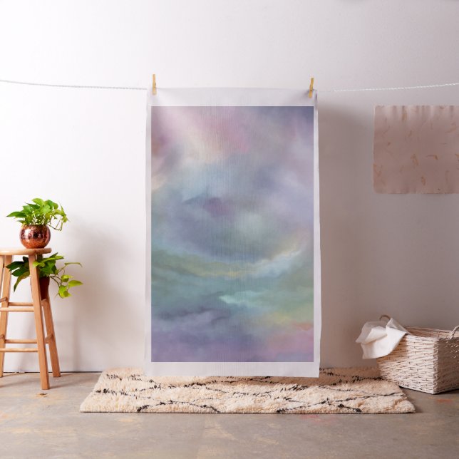 Whimsical Pastels | Dreamy Muted Rainbow Mottle Fabric (In Situ)
