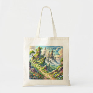Whimsical Path & Quote Tote Bag