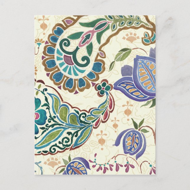 Whimsical Peacock Postcard (Front)