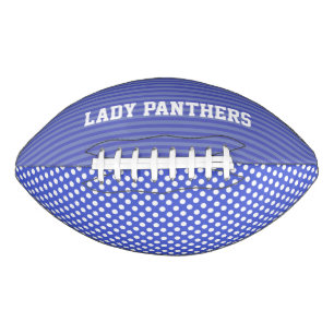 Whimsical Periwinkle Blue Custom Football