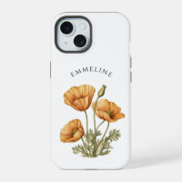 Whimsical Personalised Golden Poppies