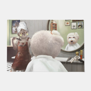 Whimsical Pet Barber Shop Doormat