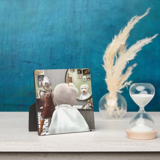 Whimsical Pet Barber Shop Plaque (Insitu)