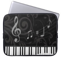 Whimsical Piano and Musical Notes