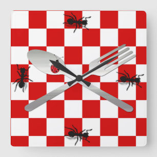 Whimsical Picnic Kitchen Wall Clock