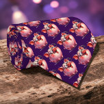 Whimsical Pig Custom Necktie Tie<br><div class="desc">A unique and eye-catching necktie featuring a charming pig design. Perfect for adding a touch of personality and fun to any outfit. Ideal for those who appreciate quirky,  one-of-a-kind accessories.</div>