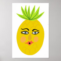 Whimsical Pineapple Art