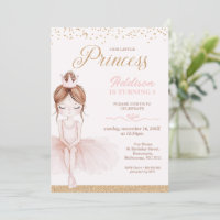 Whimsical Pink Ballerina Little Princess Birthday