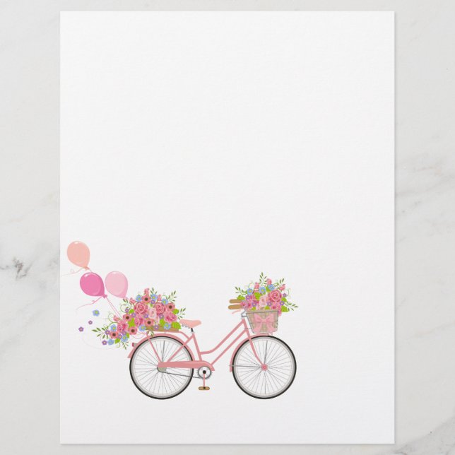 Whimsical Pink Bicycle (Front)