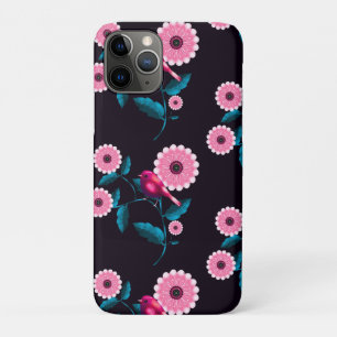 Whimsical Pink Bird Floral Botanical Design Case-Mate iPhone Case