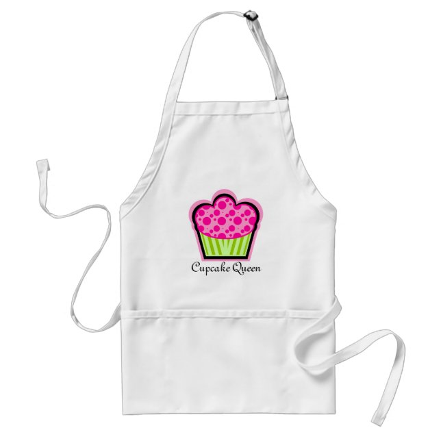 Whimsical Pink Cupcake Apron (Front)