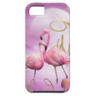 Whimsical Pink Flamingos iPhone 5 Case