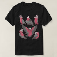 Whimsical Pink Galah Cockatoo Bird Pattern
