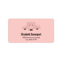 Whimsical Pink Pig Cute Farm Animal