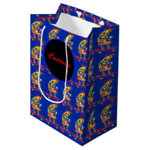 Whimsical Pizza Medium Gift Bag
