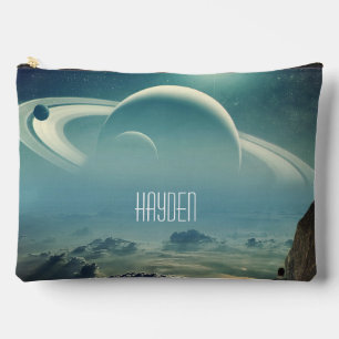 Whimsical Planets Space Dreamscape Personalised Accessory Pouch