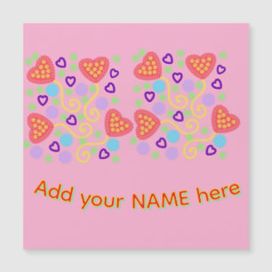 Whimsical Pointillism Heart Balloons with Confetti