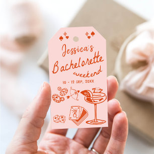 Whimsical Poker Bachelorette Party Weekend Gift Tags