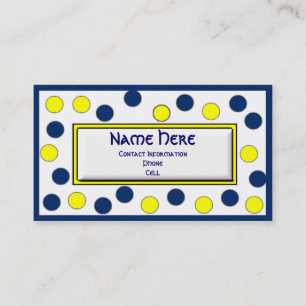 Whimsical polka dot Calling Card