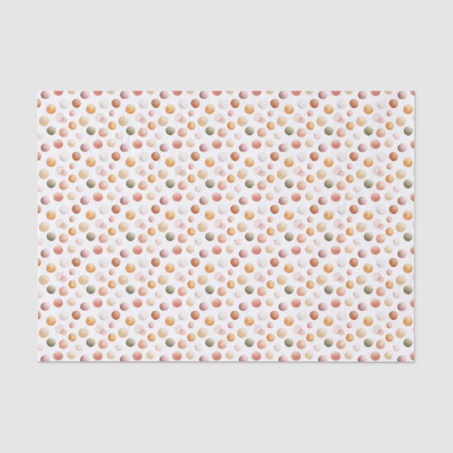 Whimsical Polka Dots Tissue Paper (Front)