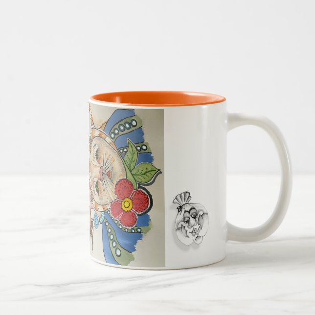 "Whimsical Portrait" Face Mug (Right)