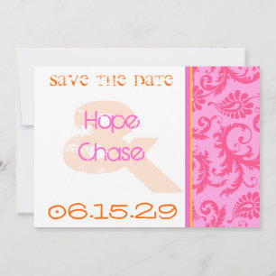 Whimsical Poster Style Photo Wedding Save the Date