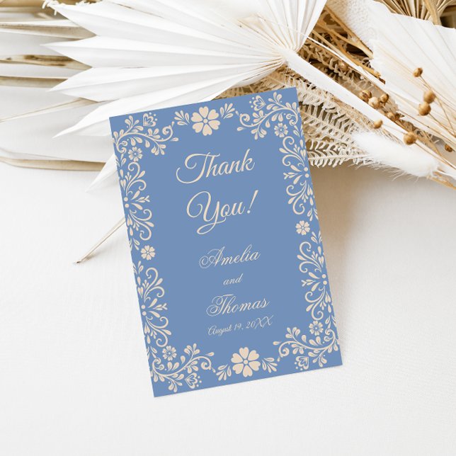 Whimsical Powder Blue Wedding Thank You (Creator Uploaded)