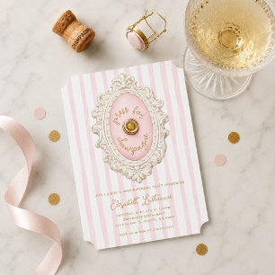 Whimsical Press for Champagne Birthday Invitation