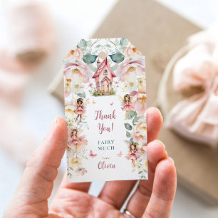 Whimsical Princess Fairy Birthday Thank You Gift Tags